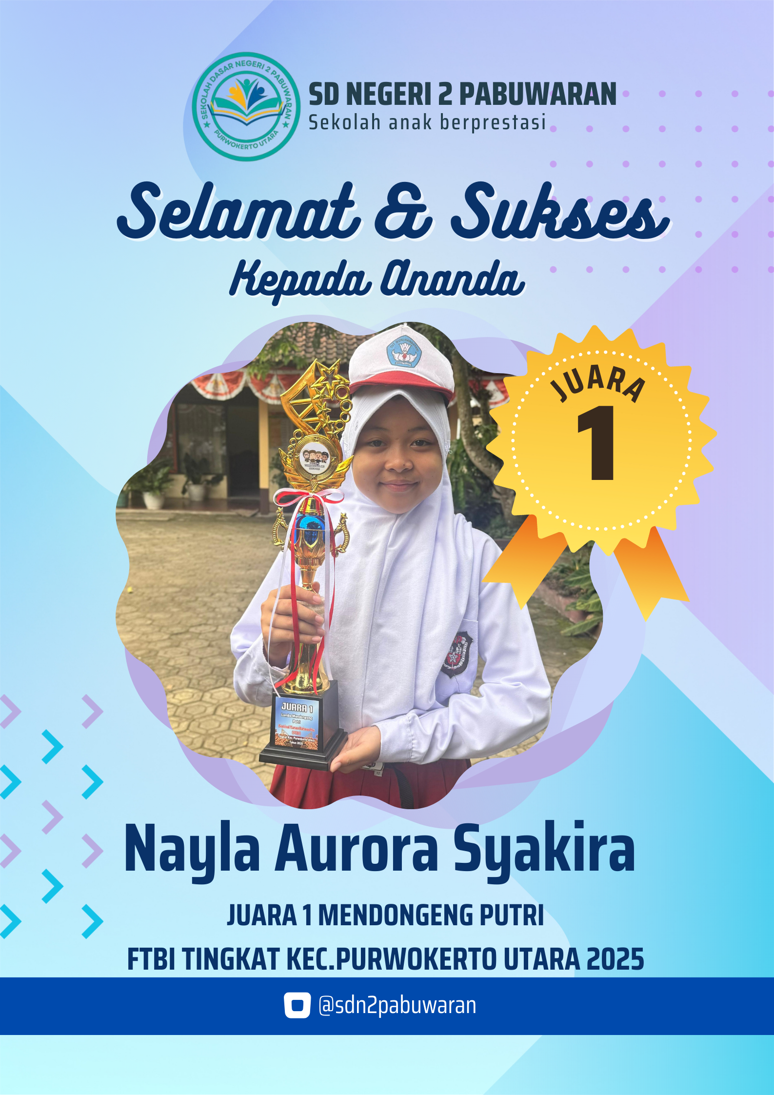 JUARA 1 MENDONGENG PUTRI